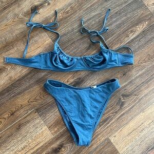 Size small. Blue sparkled bikini. Abercrombie